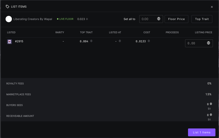 Confirm NFT Purchase