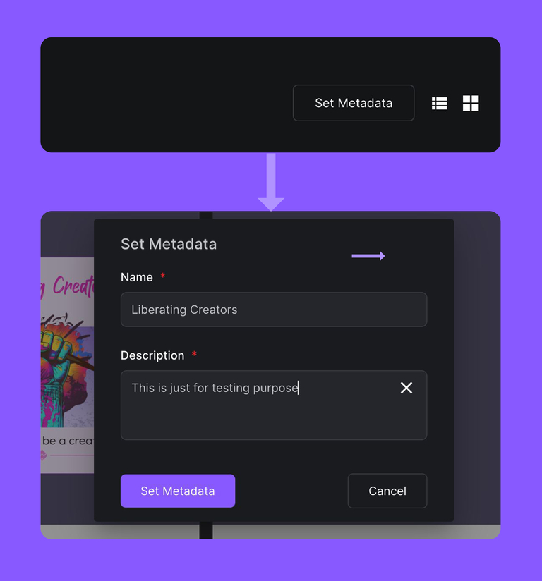 Set Metadata