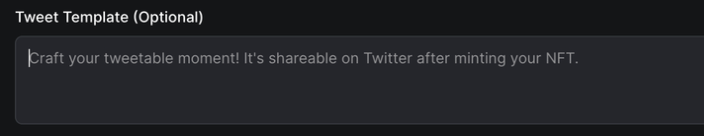 Tweet Template